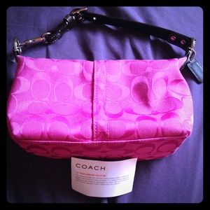 Authentic Signature Pink Coach Purse