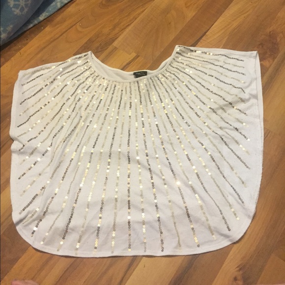 White and gold top
