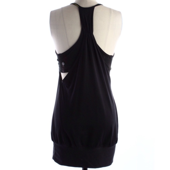 lululemon athletica Tops - Lululemon Black Black Tank with Floral Sports Bra