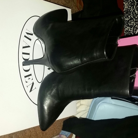 Steve Madden Gimmicck black leather