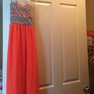 Aztec maxi dress