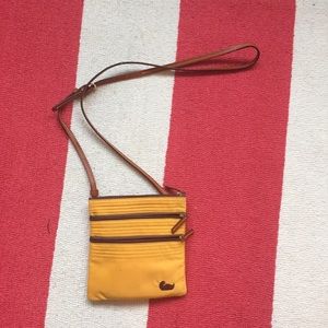 Yellow Dooney cross body bag