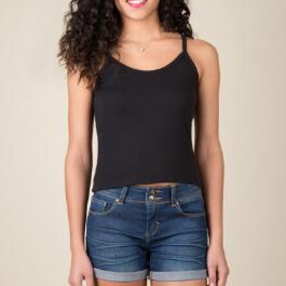 🎤Classic Black Tank Top with Spaghetti Straps🎤