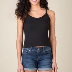 🎤Classic Black Tank Top with Spaghetti Straps🎤