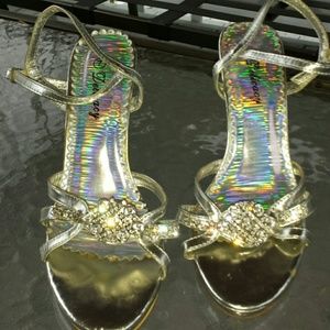 Great holiday Bling and studs on heels