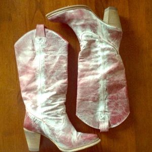 Destroy Pink Cowboy Boots