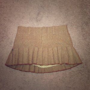 Pleated Wool Mini