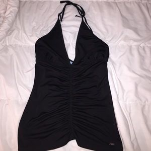 Low cut halter