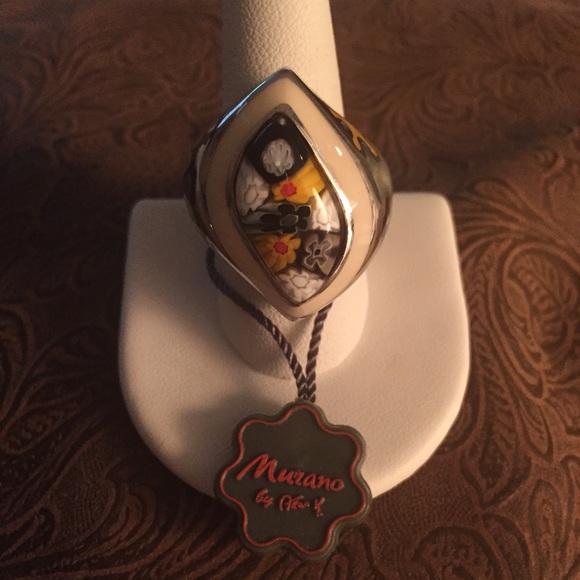 Murano Glass silver 925 ring by Alan K 2MR231 - Picture 2 of 4