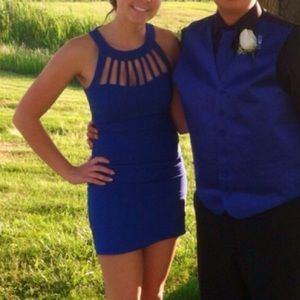Royal blue dress