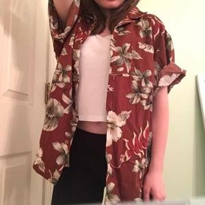 Hawaiian Shirt and Nike Shorts