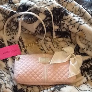 Nwt betsey Johnson mini crossbody pink purse