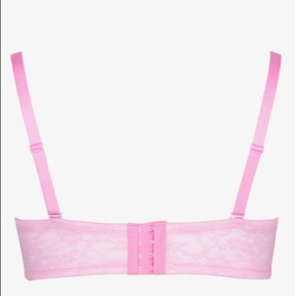 ❌sold❌torrid pink lace plunge push up bra 38B - Picture 2 of 4