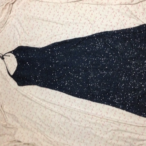 Navy blue beaded dress!