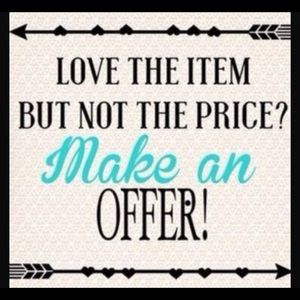 Love the item but not the price? Make an offer!