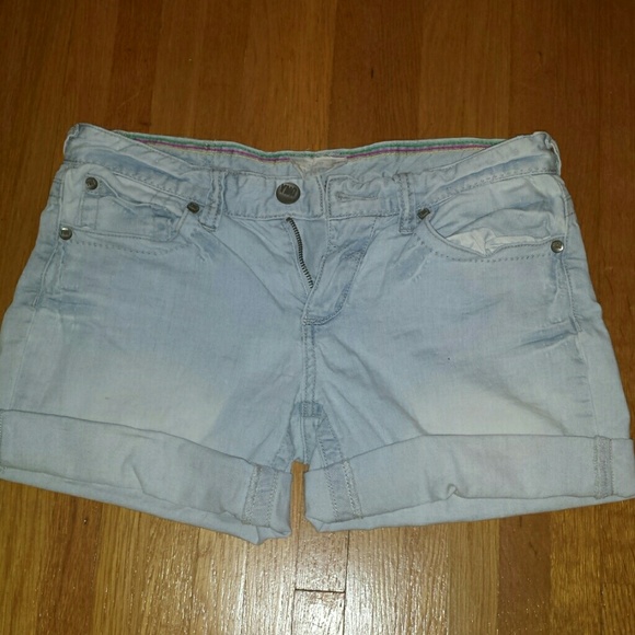 Denim boyfriend shorts