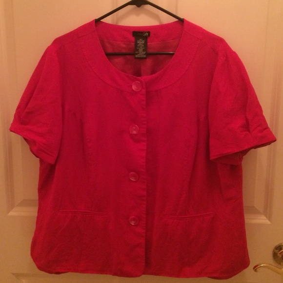 Pink short sleeve jacket/blazer