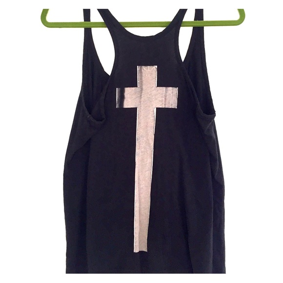 Chaser Tops - RESERVED Chaser Brand Black Tank w/ Cross
