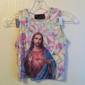 Rare Jesus OMWEEKEND croptop