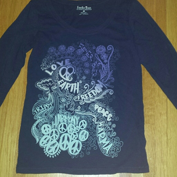 Lucky Brand 3/4 sleeve tee