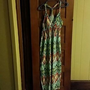 V cut long dress size L