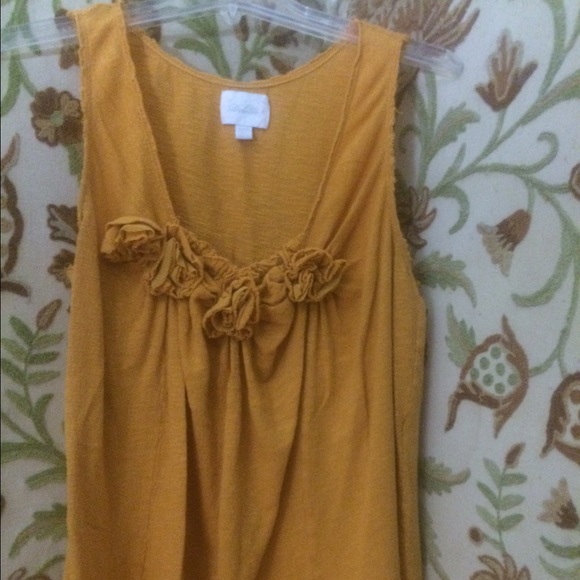 Mustard-Yellow Anthropologie Top