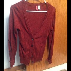 H&m maroon cardigan