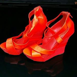 Neon Orange 5" Wedges