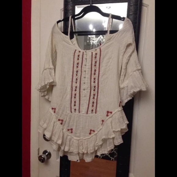 Free People FP ONE Embroidered Flamenco Dress XS - Picture 2 of 2