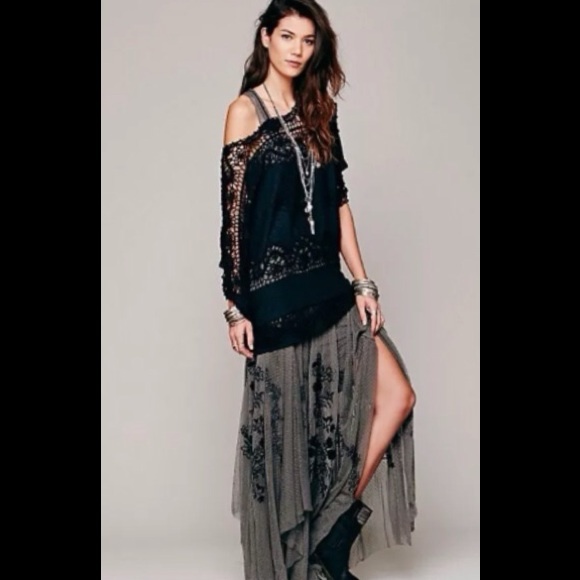 Free People NEW ROMANTICS Simply Lace TunicM - Picture 4 of 4