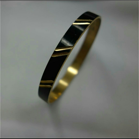 Vintage Napier enamel and gold bracelet