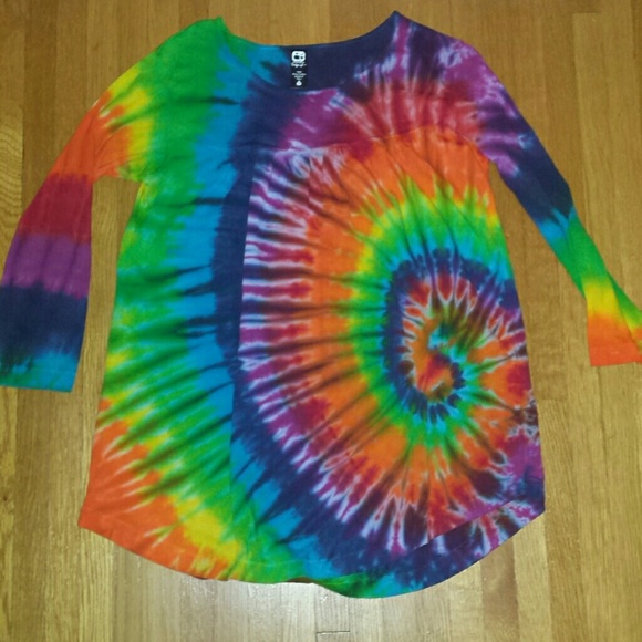 Tie dye baby doll top (3/4 sleeve)