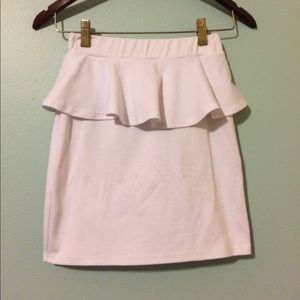 White skirt