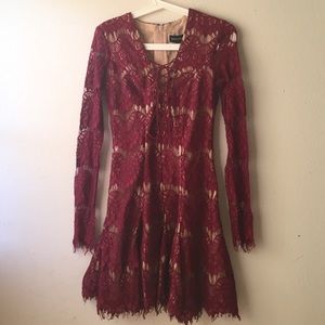 Beautiful red lace dress