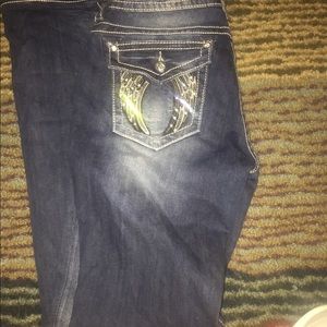 Miss Me Angel Wing Jeans. Like new. Size 32