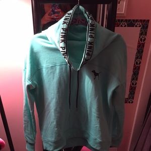 Pink cowl neck sweatshirt!