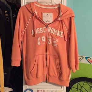3/4 length sleeve Abercrombie hoodie