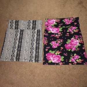 Charlotte Russe and Forever 21 Mini Skirts