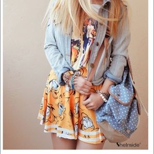 Donald Duck skater skirt