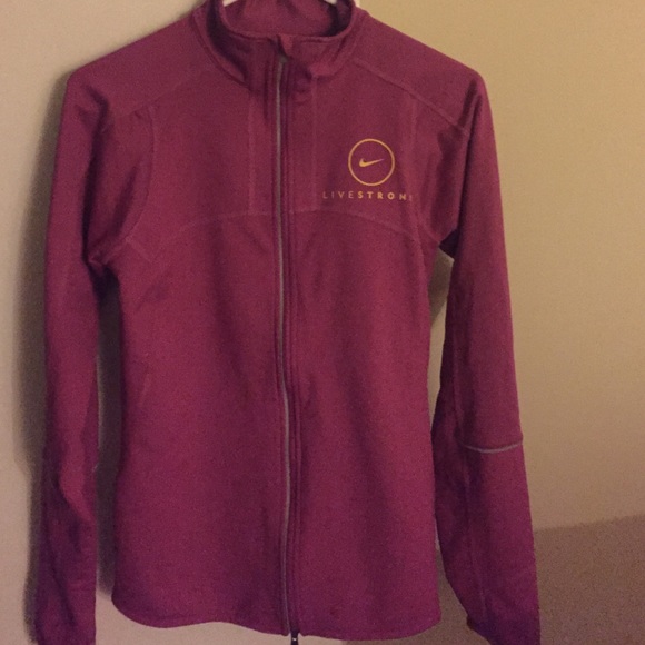 pink nike livestrong jacket