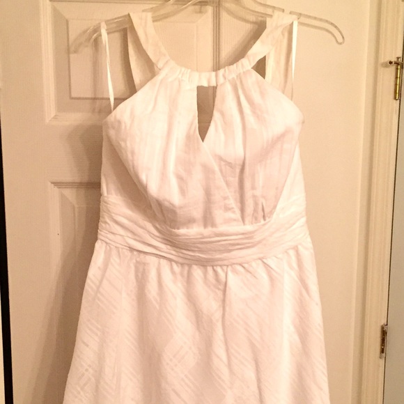 White House Black Market sz 12 halter dress.