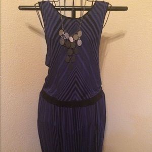 Blue and Black Maxi dress