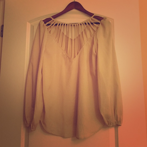 Boutique Chiffon Open-Back Top