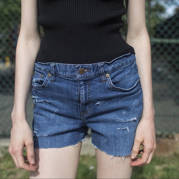 RALPH LAUREN vintage denim shorts size 4 - Picture 1 of 2