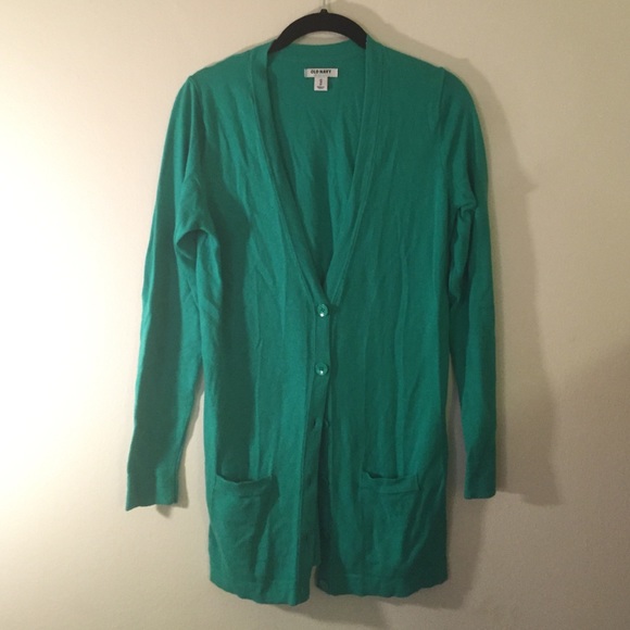 green boyfriend cardigan