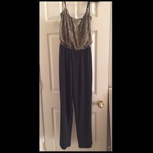 Cute black/gold/silver jumpsuit