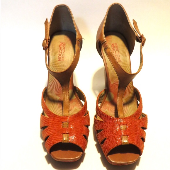 Tan & Orange Kenneth Cole Sandal.