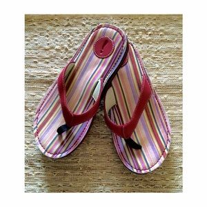 Raspberry &Stripe Privo Flip-Flops