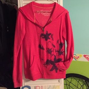 Pink American eagle hoodie