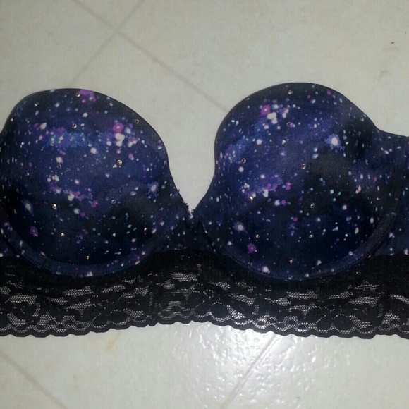 VS Navy Galaxy Bra with Rhinestones (Lmt Edition)
